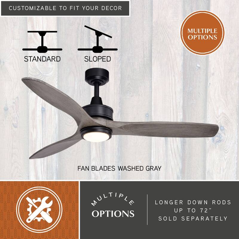 Curtiss 3-speed 52-inch Indoor or Outdoor Ceiling Fan