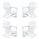 preview thumbnail 2 of 6, Laguna Hdpe All Weather Outdoor Patio Rocking Chair (Set of 4)