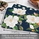 preview thumbnail 6 of 5, Magnolia in Bloom 4 Pack Reversible Easy Care Flexible Plastic Placemats Made in The USA BPA Free Easily Wipes Clean
