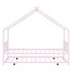 preview thumbnail 26 of 29, Twin Size Metal House Bed with Twin Size Trundle