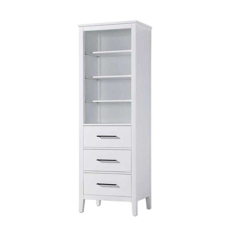 Laura 16-28 Inch Open Shelving Bath Storage Cabinet
