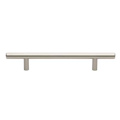 GlideRite 5-inch CC 8-inch Long Solid Steel Thick Bar Handle Pulls (Pack of 10 or 25) - Silver