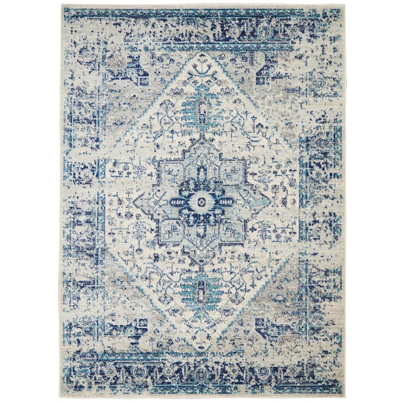 Nourison Tranquil Traditional Persian Medallion Area Rug