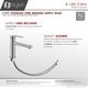 preview thumbnail 10 of 35, STYLISH Single Handle Modern Bathroom Basin Sink Faucet in Stainless Steel - Faucet Height: 6 3/8" Spout Height: 3 7/8"