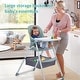preview thumbnail 5 of 26, 2 in 1 Foldable High Chair,Height Adjustable Folding High Chairs