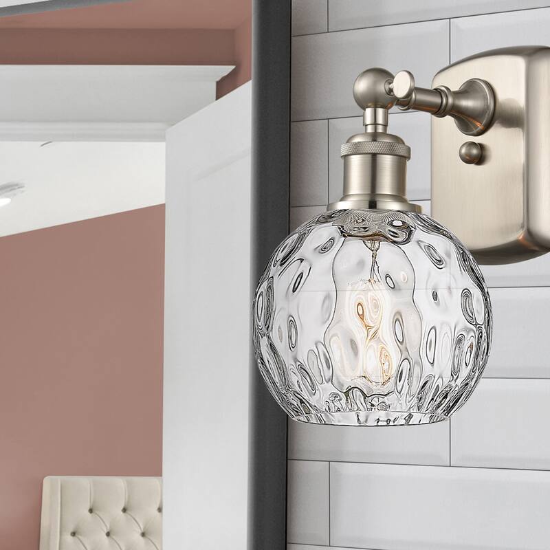 Innovations Lighting Athens Water Glass 1 Light 6" Sconce