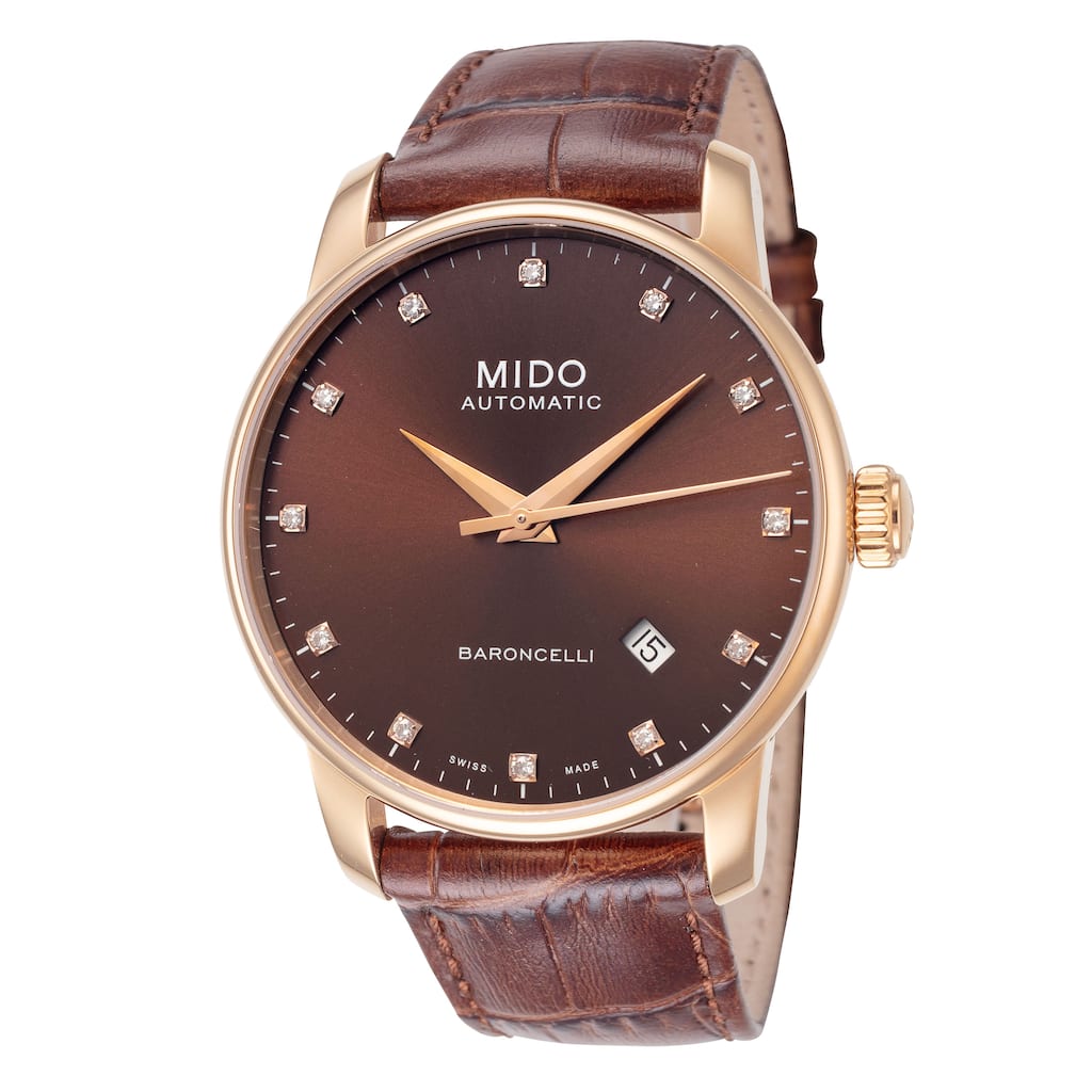 Mido Men's Baroncelli II 38mm Automatic Watch M86003648 - Brown - N/A