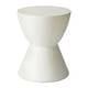preview thumbnail 38 of 48, Loft 14" Modern MGO Side Table, Round Hourglass End Table, Indoor/Outdoor Accent Table for Patio White