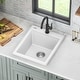 preview thumbnail 57 of 146, KRAUS Bellucci Workstation Topmount Drop-in Granite Kitchen Sink