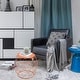 preview thumbnail 2 of 15, Adeco Accents Geometric Iron Side Table