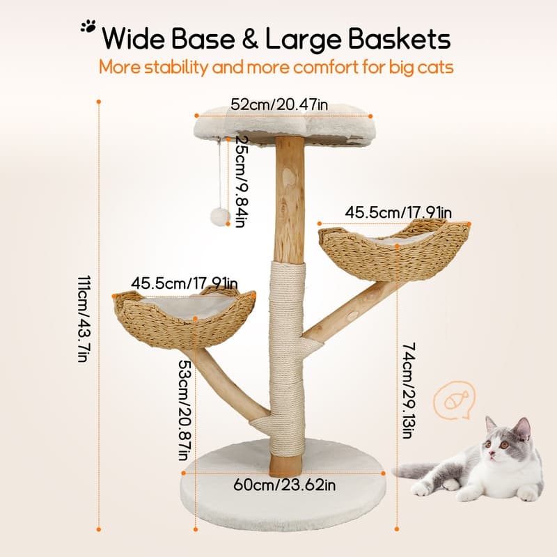 Cat Tree Tower Condo Furniture Scratch Post for Kittens Pet House Play