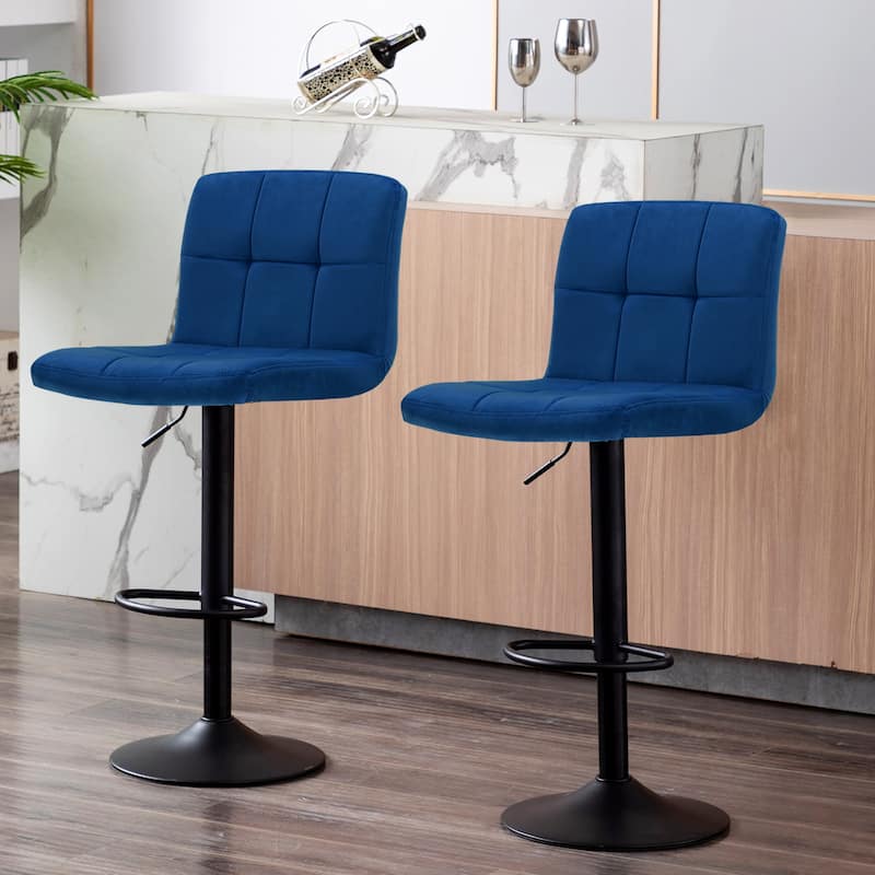 Swivel Adjustable Height with Armless Bar Stools
