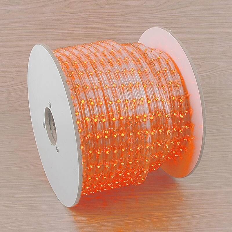 150 Foot LED Rope Light Spool, 1/2" Diameter, 120 Volt - Orange
