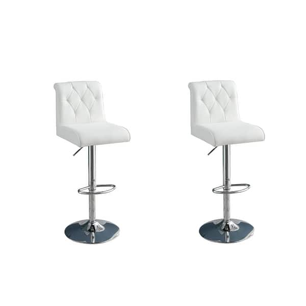 slide 2 of 26, Adjustable Bar stool Modern Set of 2 Chairs Dining Kitchen