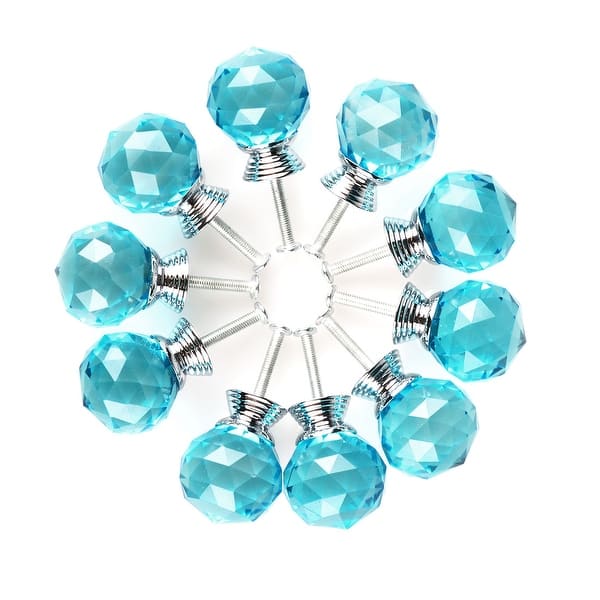 Shop 1 18 Crystal Glass Drawer Knobs Cabinet Pull Handle Round