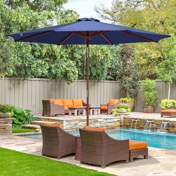 attach patio umbrella deck railing Rail-EZ