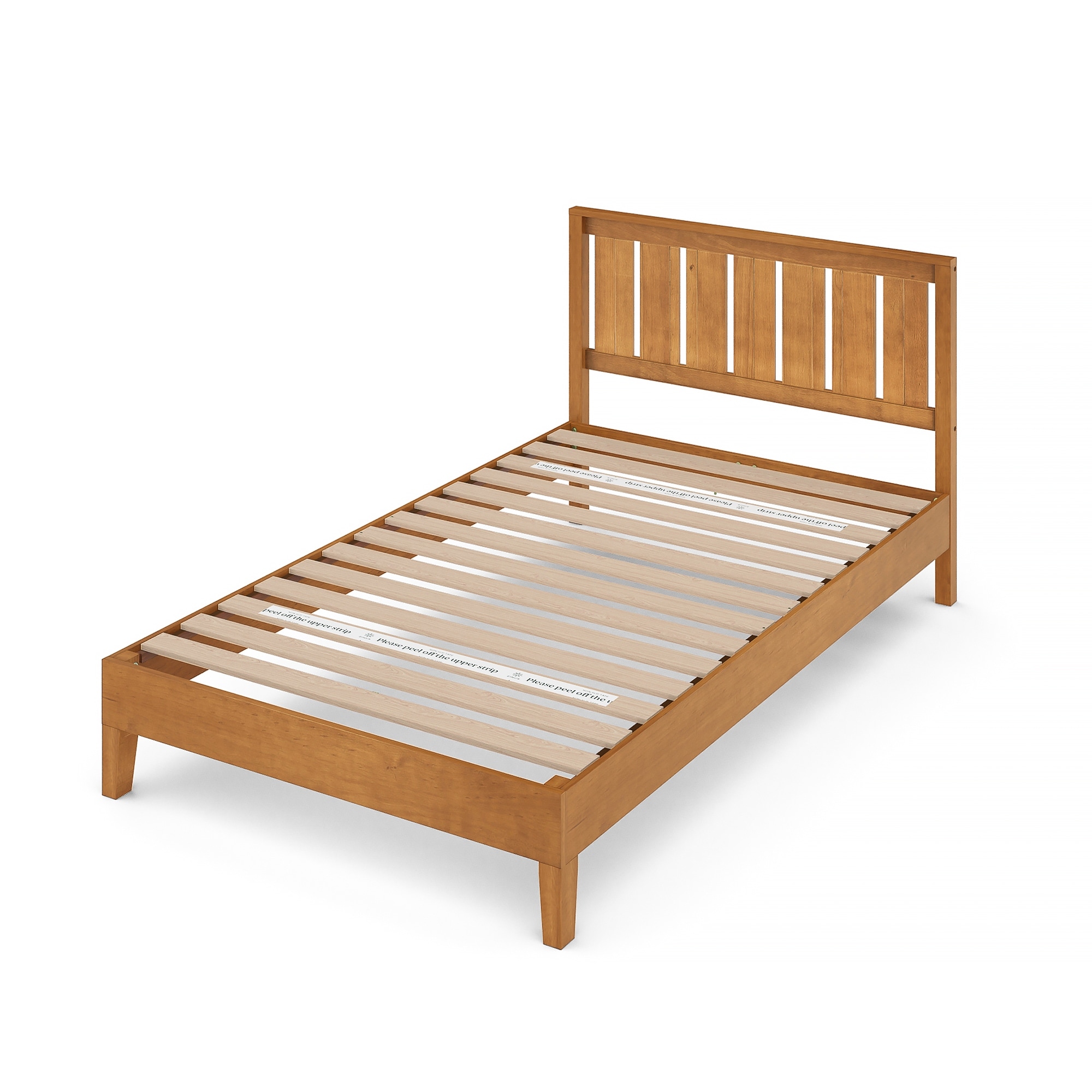 【予約販売品】 Deluxe Pine Rustic ZINUS by Priage Wood Frame Bed Platform ジャケット・アウター