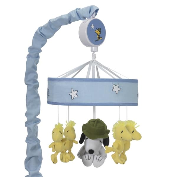 Shop Lambs Ivy Snoopy S Campout With Woodstock Blue White
