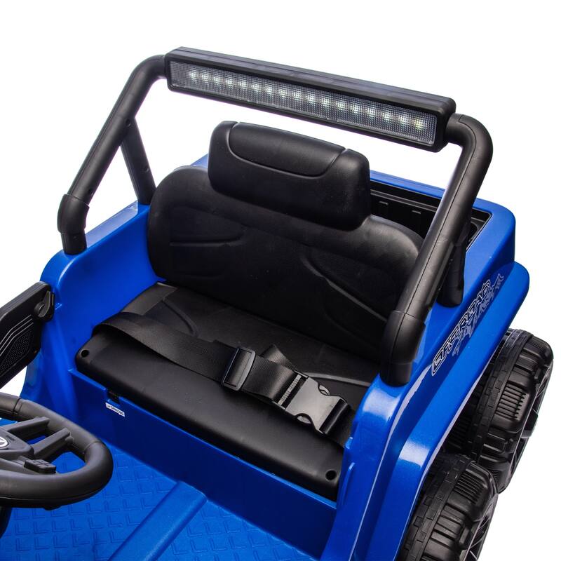 12V Kids Ride On 6-Wheel electric truck car W/Parents Control,Six-Wheel Suspension,Four motors,Power display,Searchlight