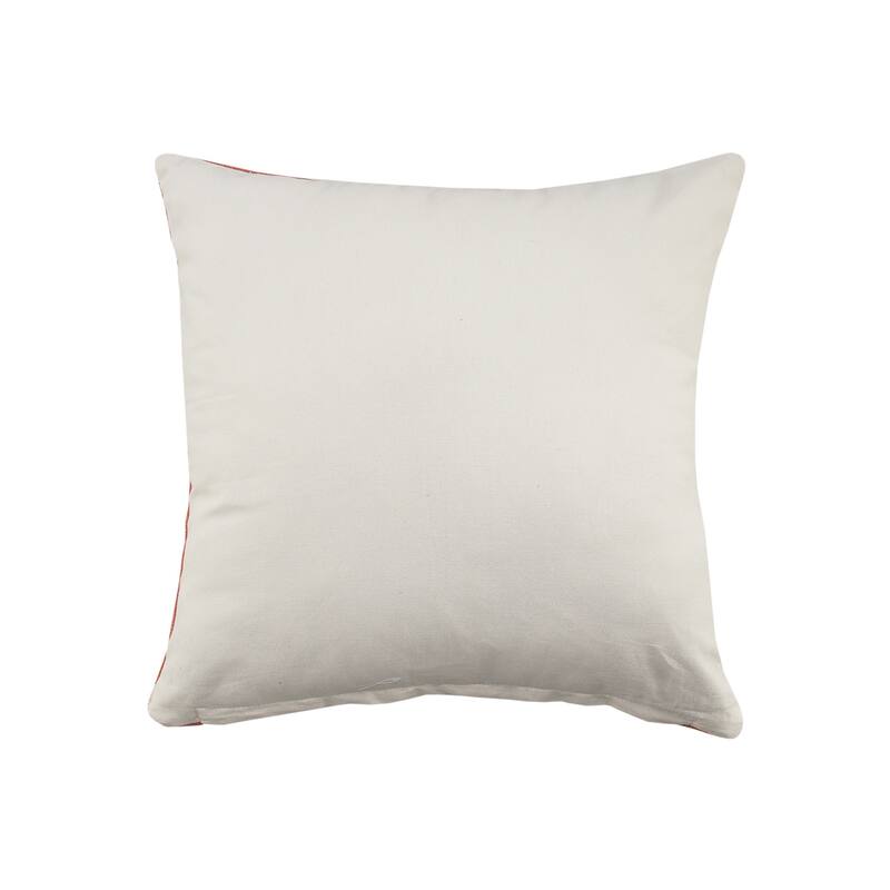 Sevita Casual Floral Mandala Medallion Throw Pillow with Tufted Border