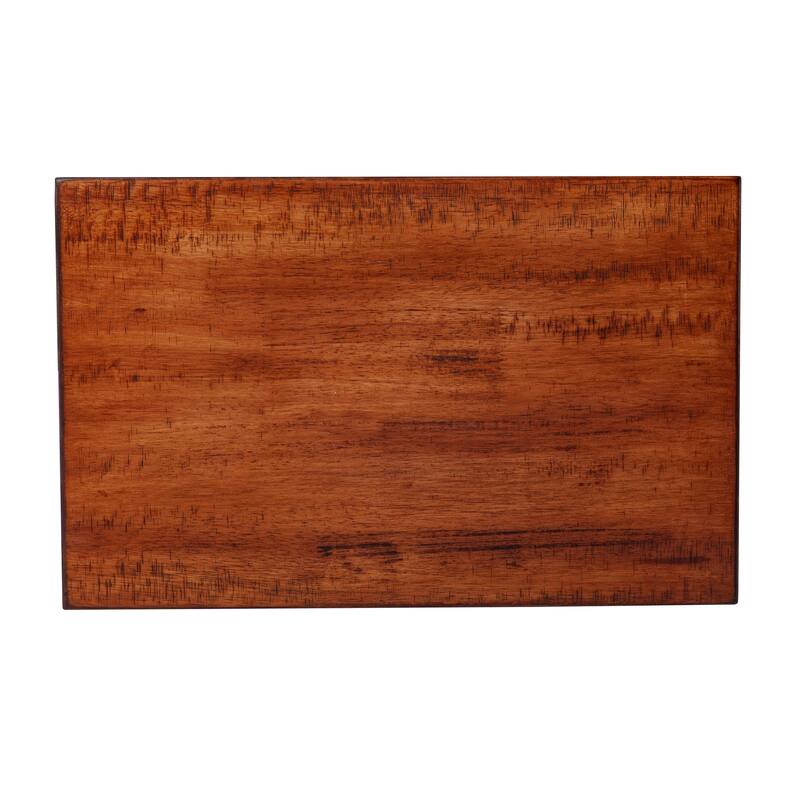 SEI Furniture Savanti Modern Farmhouse Brown Metal C-Table (Set of 2)