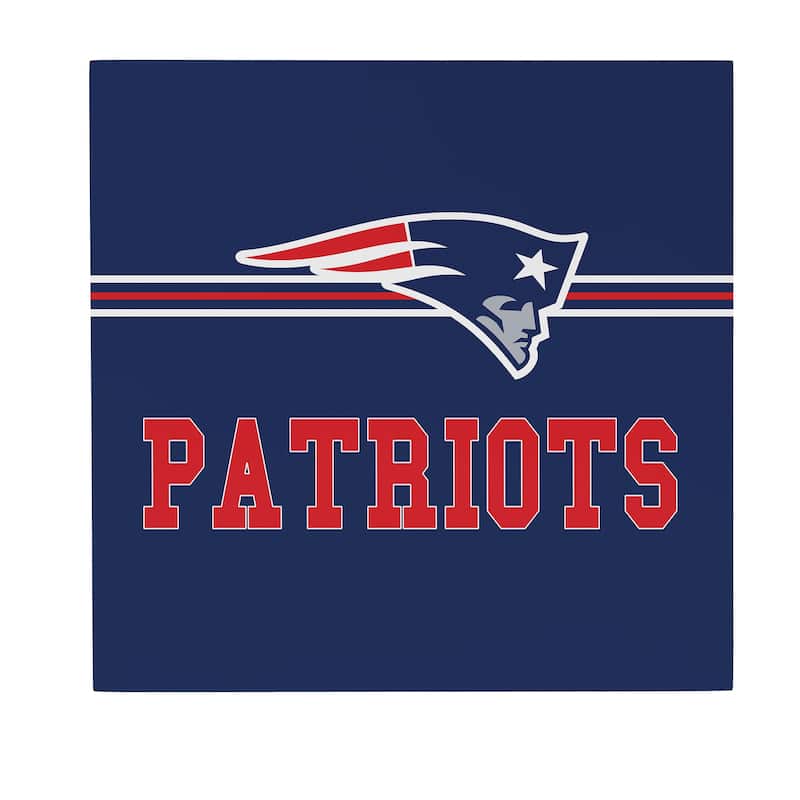 New England Patriots Wooden Door Decor Wall Sign - Multi-Color