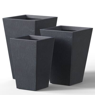 Tall Concrete Rectangle Plant Boxes / Large Indoor and Outdoor Flower Planters