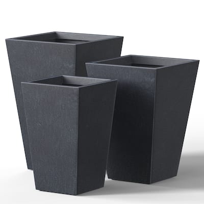 Tall Concrete Rectangle Plant Boxes / Large Indoor and Outdoor Flower Planters