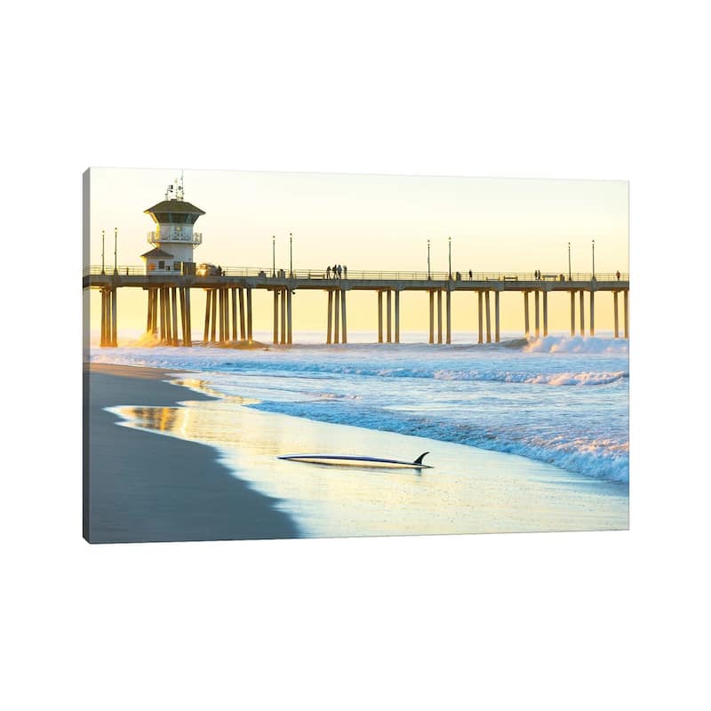 iCanvas "Huntington Beach Pier" by Sean Davey Canvas Print