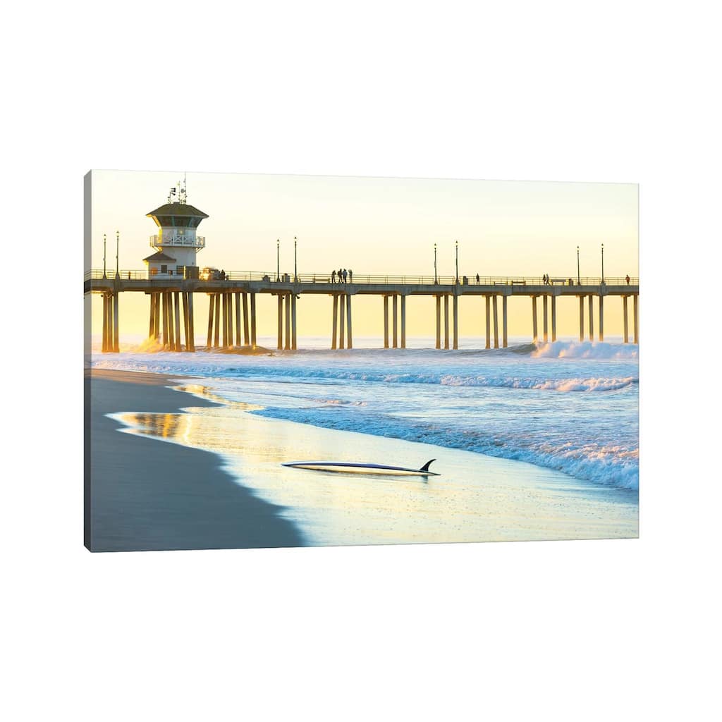 iCanvas "Huntington Beach Pier" by Sean Davey Canvas Print