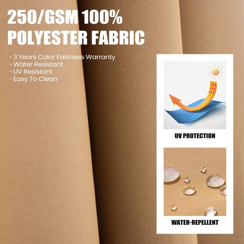 11 x 9 FT Rectangle Outdoor Premium Patio Cantilever Offset Umbrella