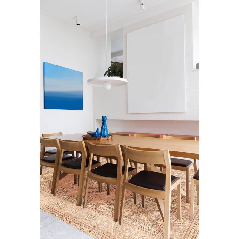 ECARPETGALLERY Hand-knotted Antalya Vintage Pink Wool Rug - 6'5 x 9'0