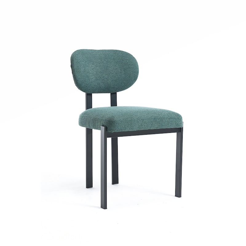2PCS Dining Chairs With Metal Legs