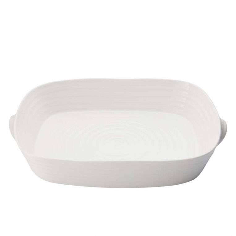 Portmeirion Sophie Conran Handled Rectangular Roasting Dish - 10.75 inch x 8 inch, 2.5 pint - White - 1 Piece