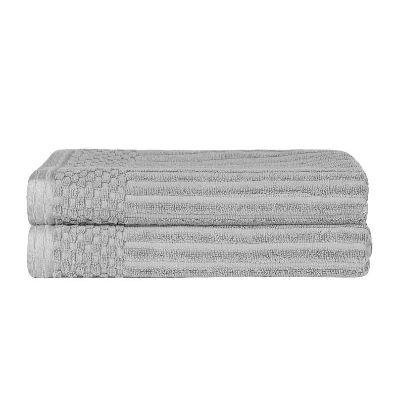 Superior Ribbed Cotton Absorbent Heavyweight Bath Towel Set