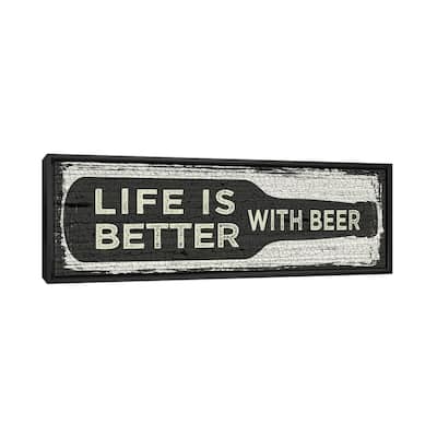 iCanvas "Beer Sign I" by Erin Clark Framed Canvas Print