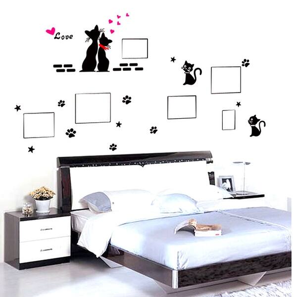 Shop Room Decor Diy Fence Flower Waterproof Wall Sticker Decal