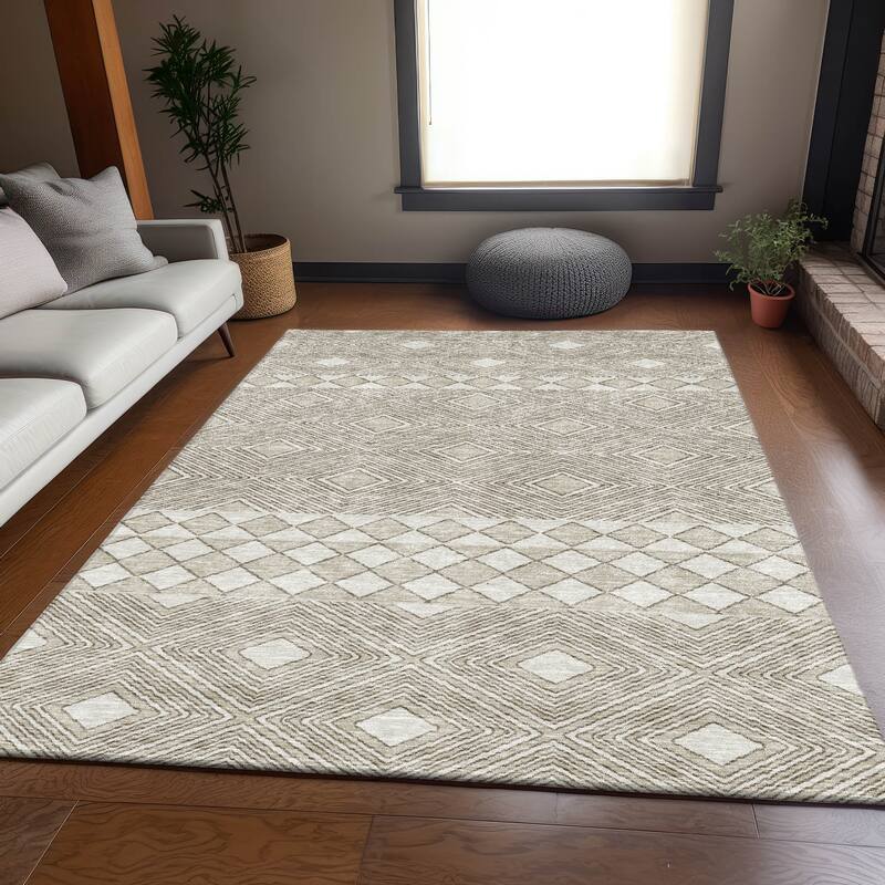 Premium Washable Super Soft Geo Prints Mayfield Rug