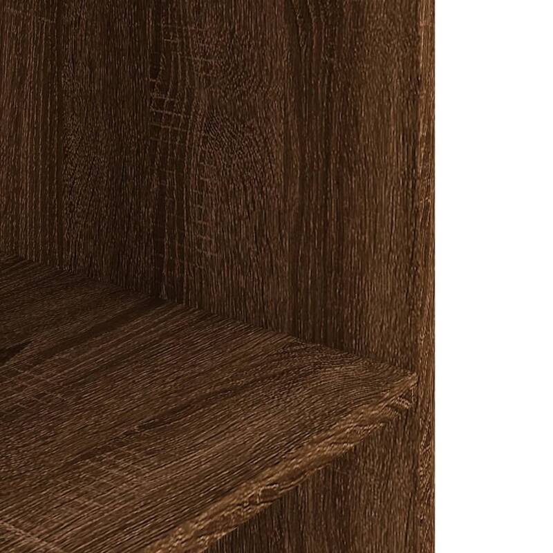 vidaXL Aquarium Stand Brown Oak Engineered Wood Medium Aquarium Stand - 14.2 x 23.8 x 28.5