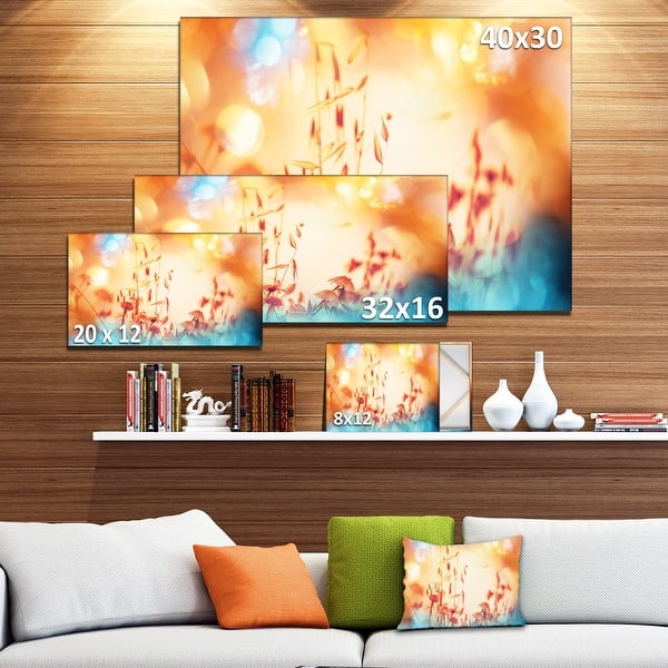 Beautiful Little Summer Flowers View - Floral Artwork Print on Canvas ...