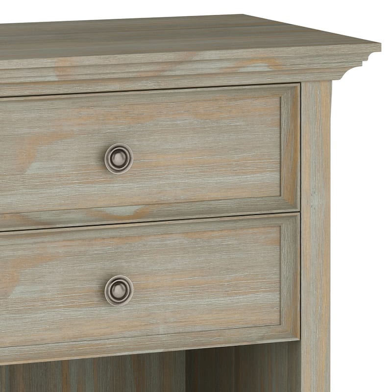 WYNDENHALL Halifax SOLID WOOD 24 inch Wide Bedside Nightstand Table