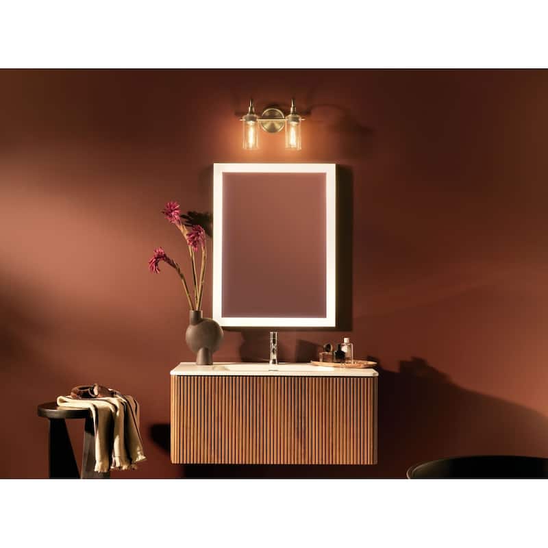 Kichler 55210 Kavi 2 Light 13" Wide Vanity Light with Clear Glass