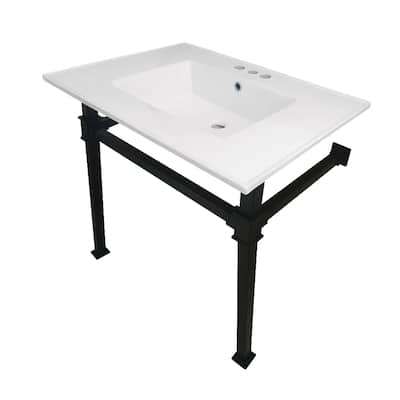 Kingston Brass Monarch 31" Wide Console Sink Set