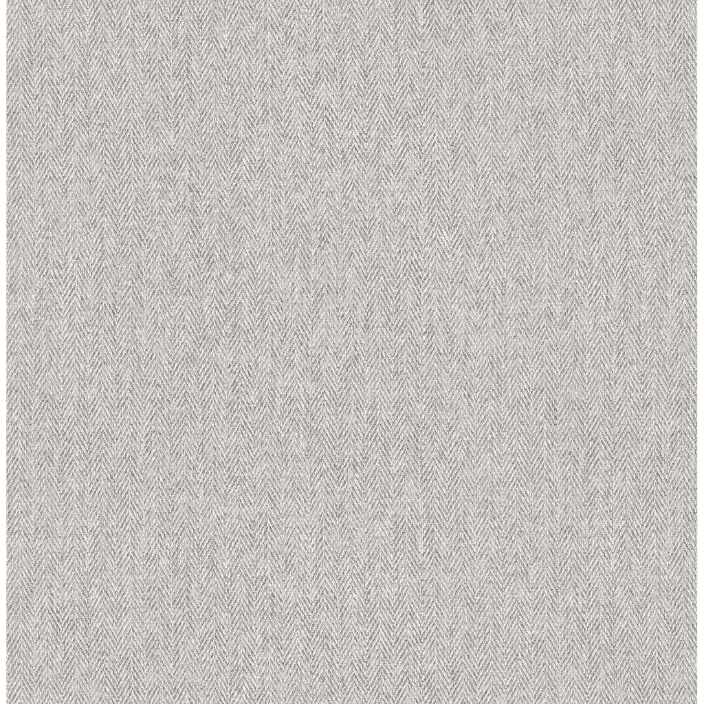 Herringbone Grey Tweed Wallpaper
