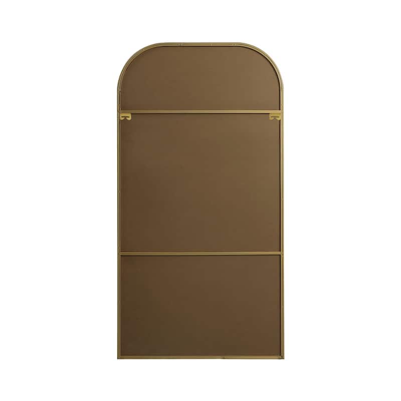 Indigo Home Metal Frame Arch Full Length Mirror 35x66 Inch