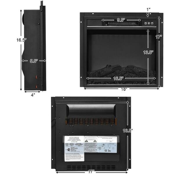 Shop Gymax 1400w Electric Fireplace Tv Stand Storage Cabinet