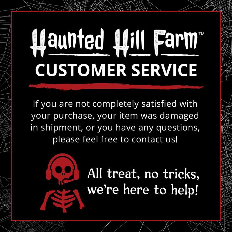 Haunted Hill Farm 26-In. Animated Witch's Broomstick, Sound & Movement, Battery Operated, Indoor or Outdoor Halloween Decoration