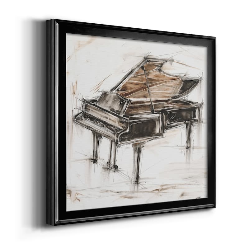 Grand Piano Study-Premium Framed Canvas - Ready to Hang