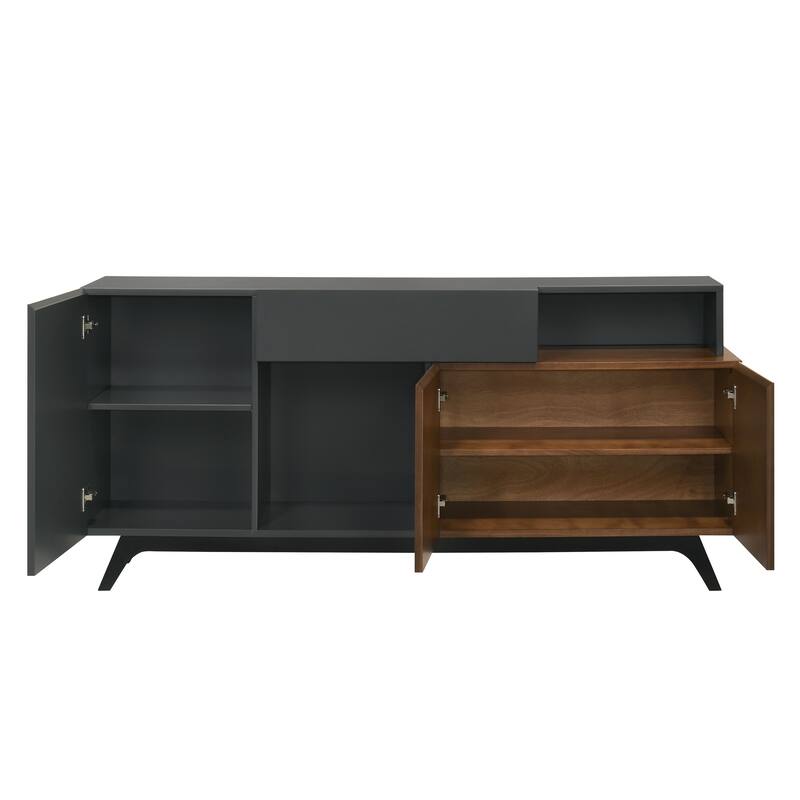 Destin Ceramic & Walnut Finish Server