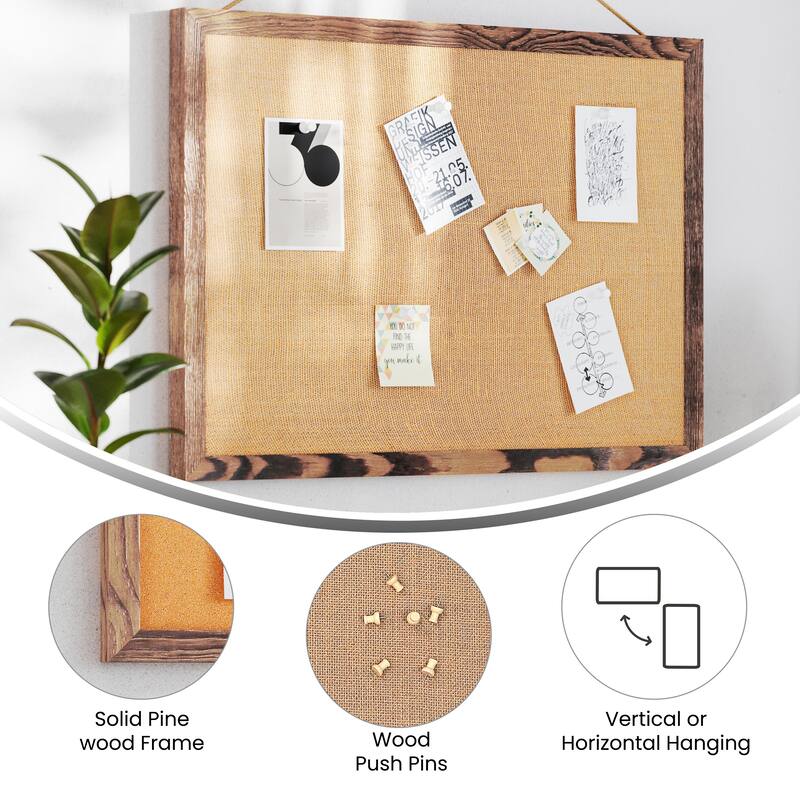 Commercial Wall Mount Linen Board with Wooden Push Pins